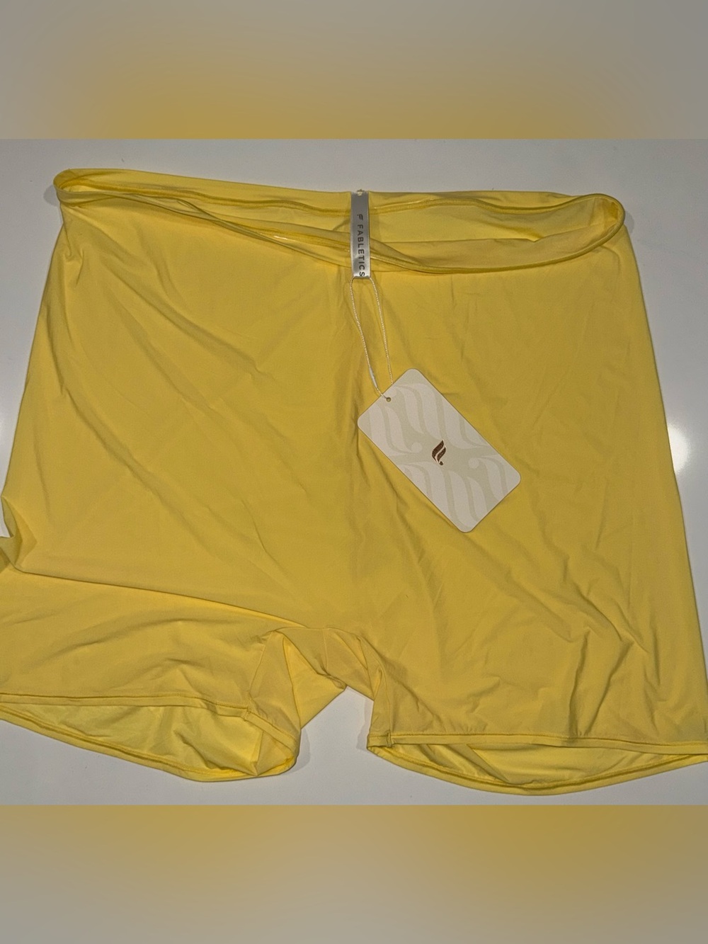 Fabletics Yellow Naked Feel High-Rise Shorts
